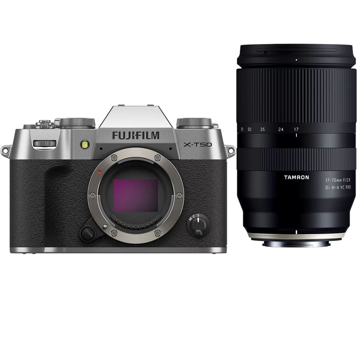 Fujifilm X-T50 Silber + Tamron 17-70 mm 1:2,8 DI III-A VC RXD Fuji X Fujifilm X-T50 Silber + Tamron 17-70 mm 1:2,8 DI III-A VC RXD Fuji X
