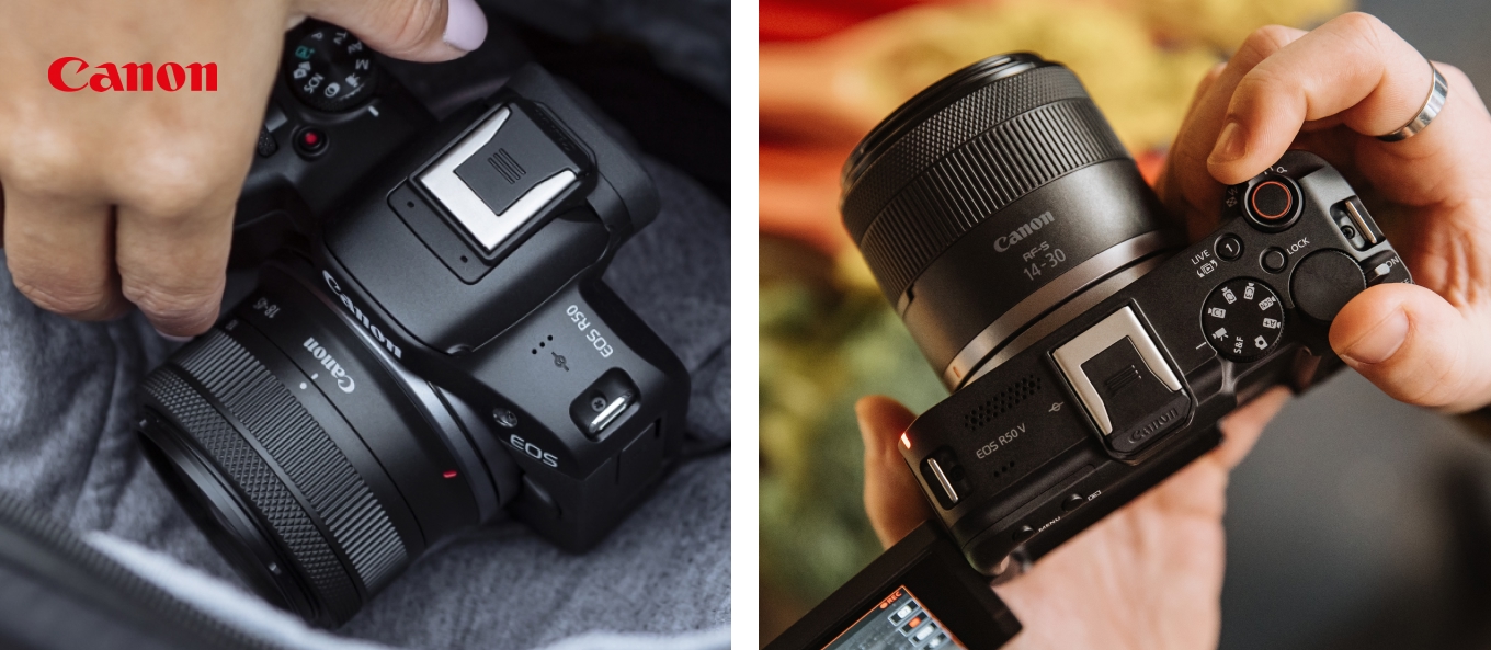 Canon EOS R50 vs EOS R50 V – Vergleich der spiegellosen Canon Systemkameras Canon EOS R50 und EOS R50 V im Vergleich – spiegellose Systemkameras für Einsteiger und Vlogger
