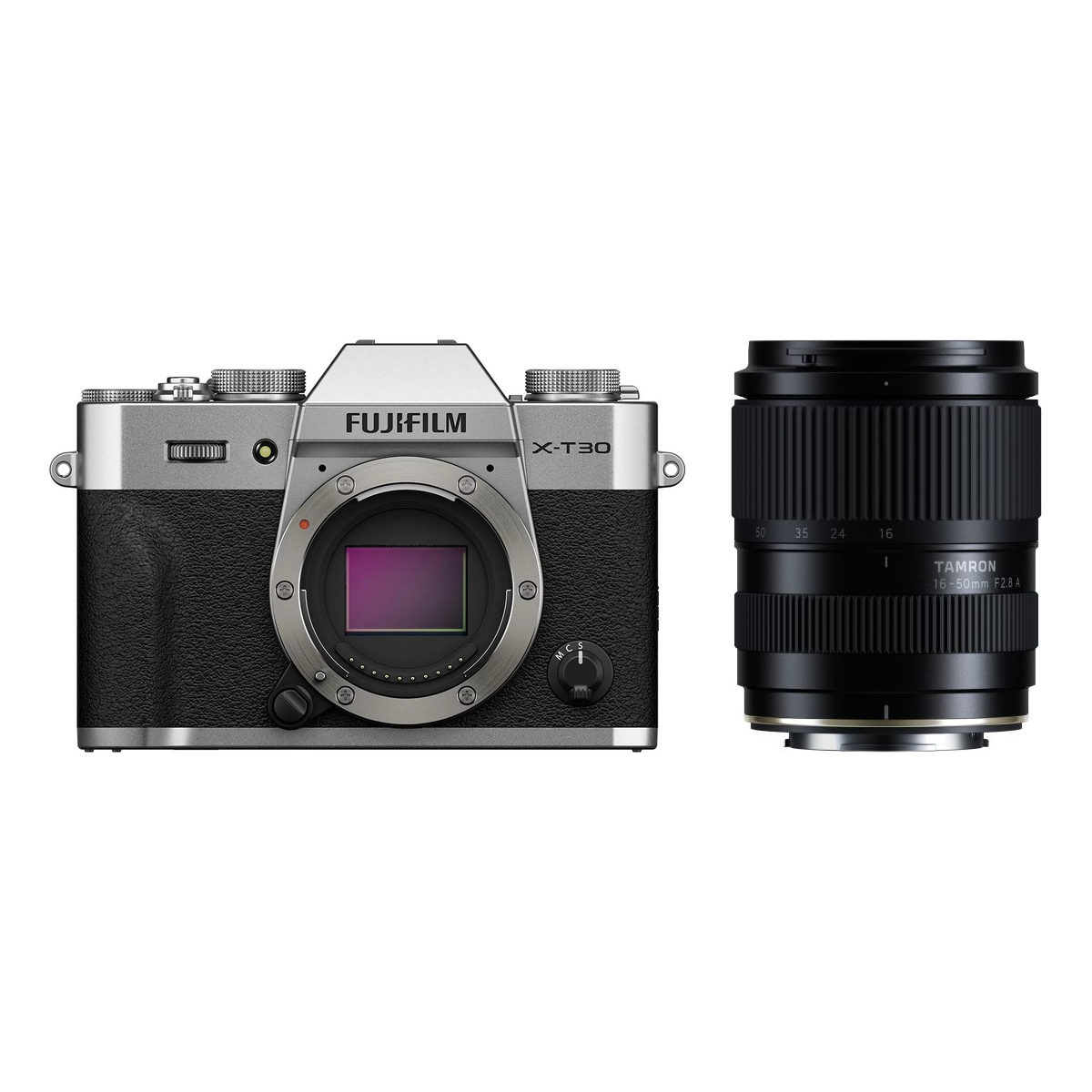 Fujifilm X-T30 III Silber + Tamron 16-50 mm 1:2,8 A für Fuji X