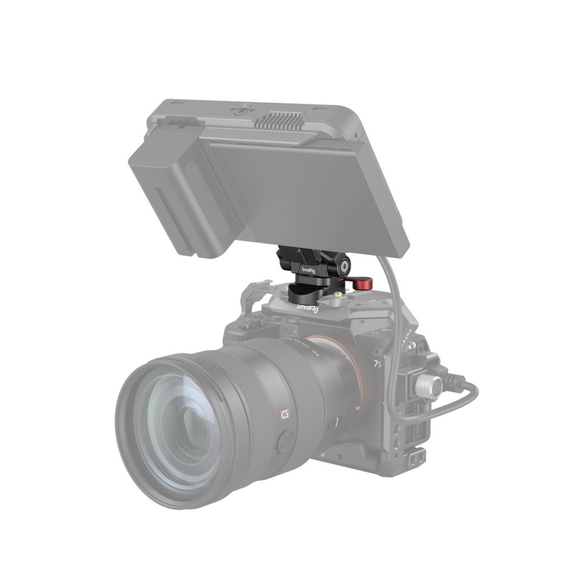 SmallRig 3601 Drop-in HawkLock Mini-Monitorhalterung mit Schnellverschluss und NATO- Klemme 
