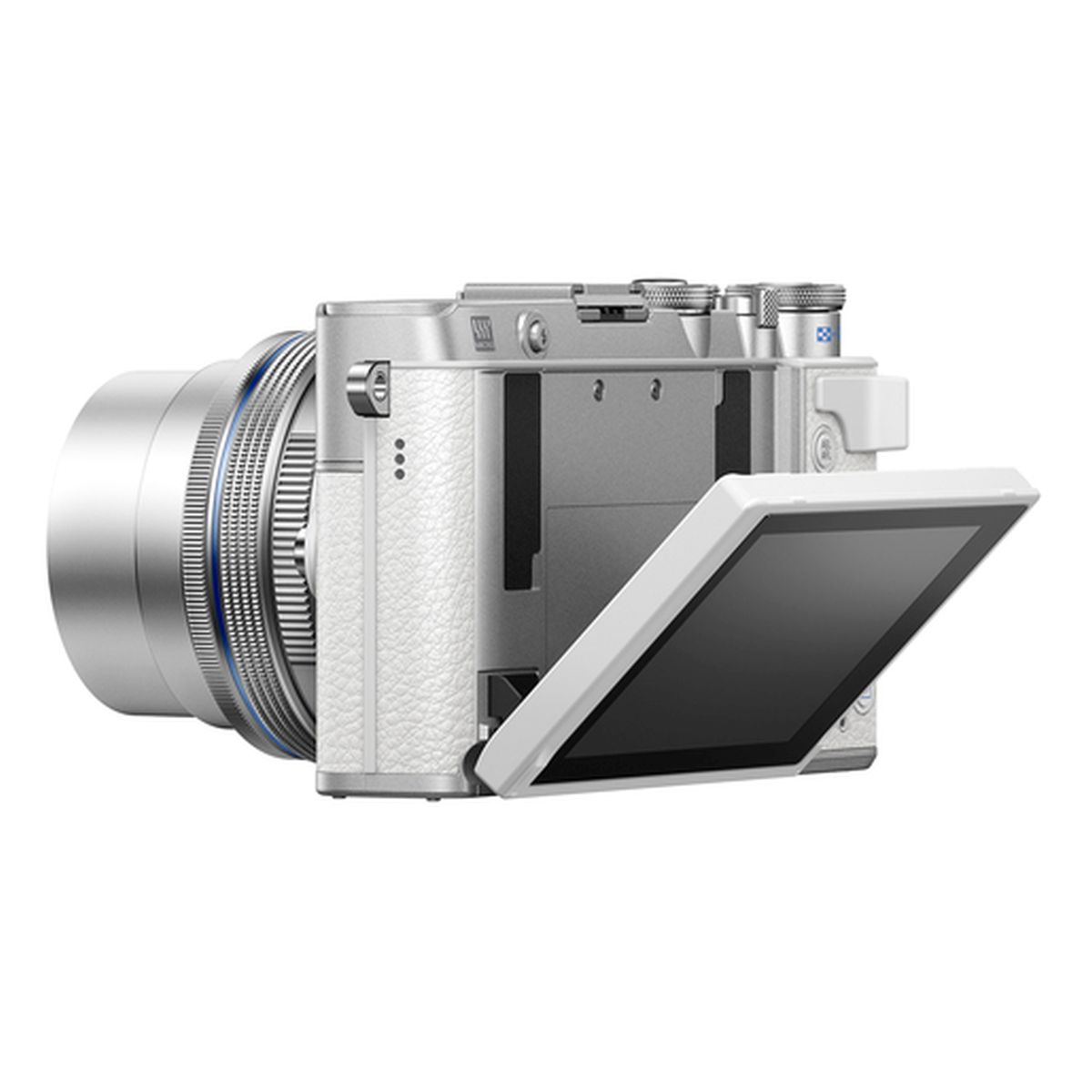 OM System PEN E-P7 Gehäuse Weiß + OM System M.Zuiko ED 14-42 mm 1:3,5-5,6 EZ Pancake Silber
