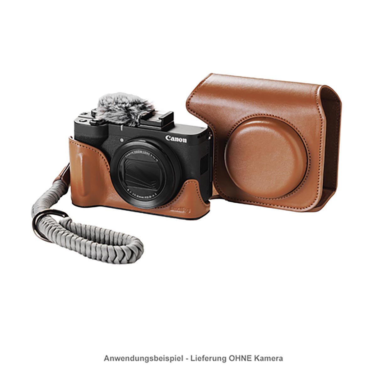 SmallRig 5385 Halbtaschen-Kit braun für Canon PowerShot V1