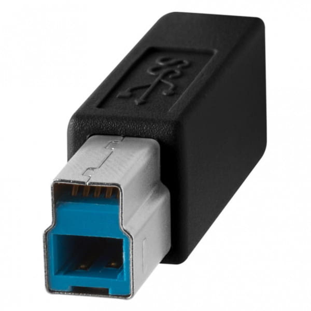 Tether Tools TetherPro USB-Datenkabel USB 3.0 Typ A an USB 3.0 Typ B - 4,6 m, gerade (Schwarz)