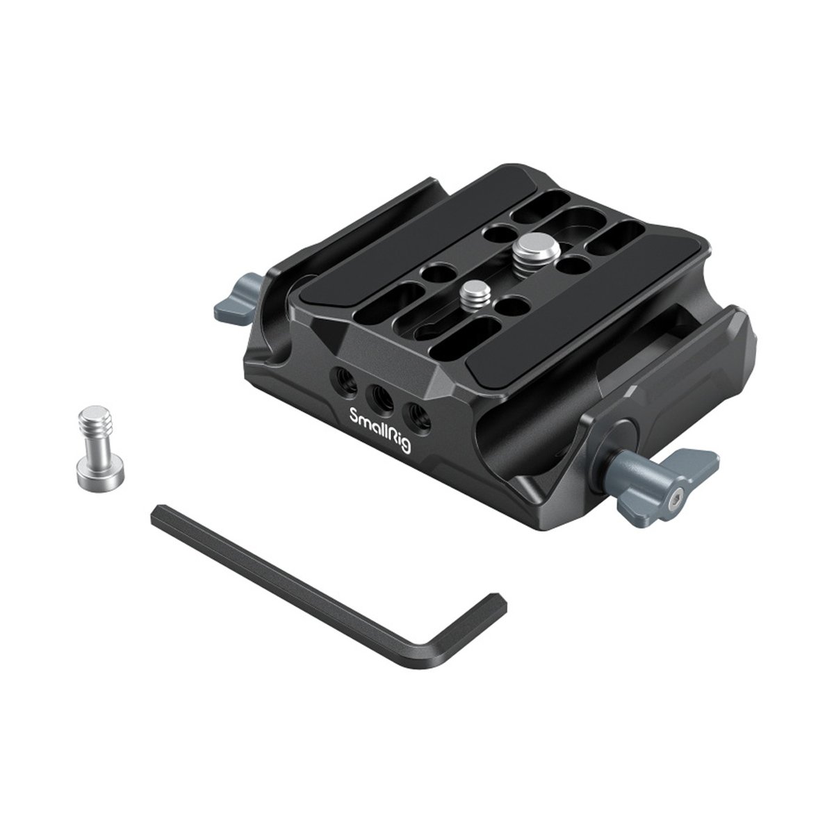 SmallRig 3357 Universal LWS Basisplatte mit doppelter 15 mm Stangenklemme - Lieferumfang: SmallRig Schnellwechselplatte mit Schrauben und Inbusschlüssel