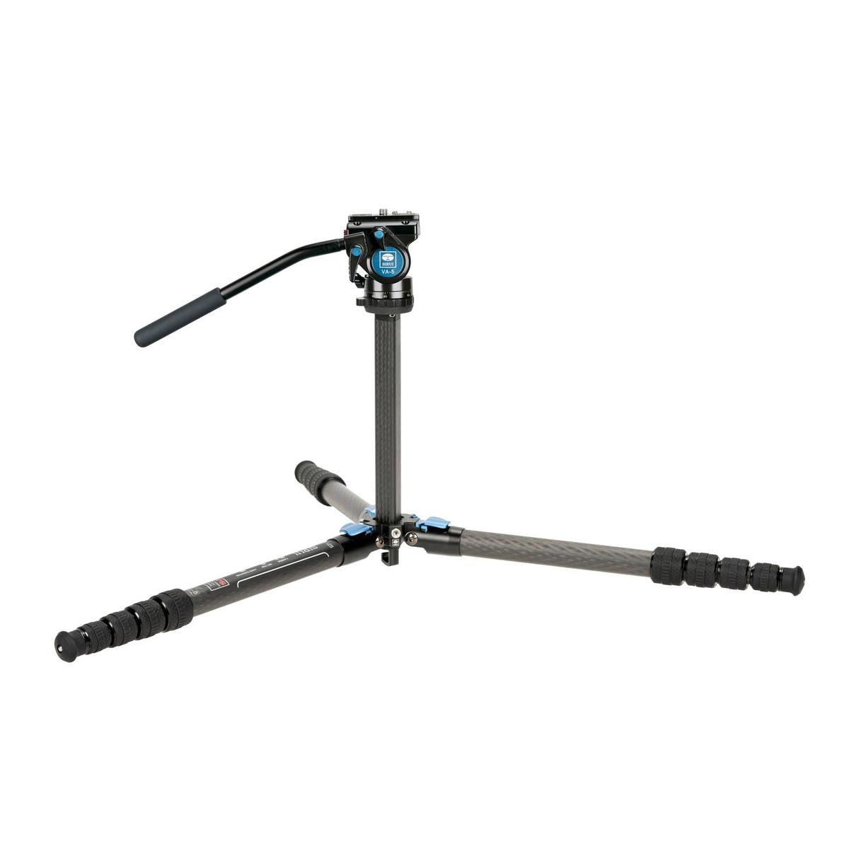 SIRUI ST-125 Superb Travel Dreibeinstativ Carbon 158 cm mit Videokopf VA-5 - wasserdicht ST-Serie