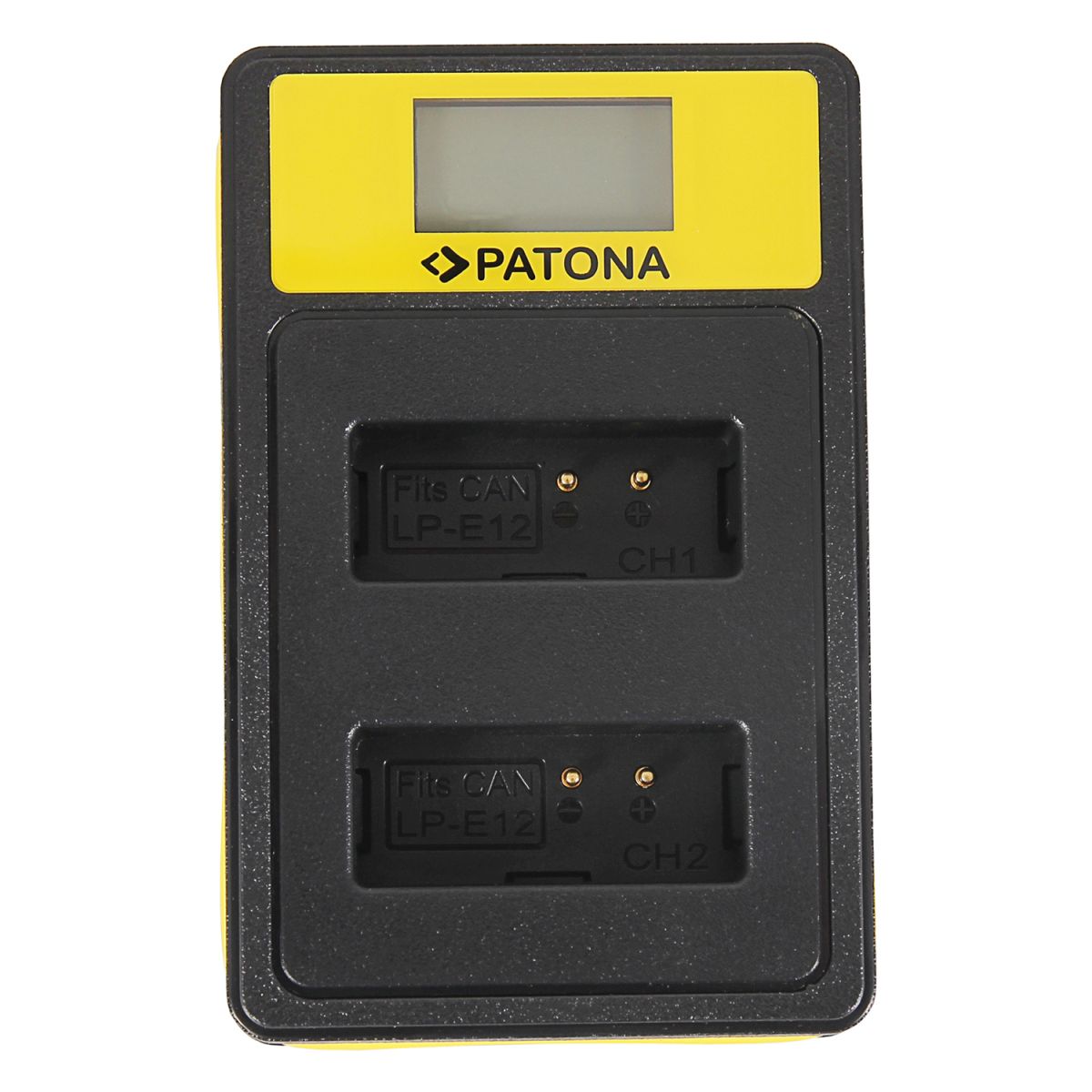 Patona Dual LCD USB Ladegerät Canon LP-E12
