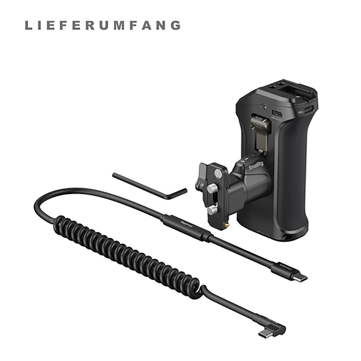 SmallRig 5235 drehbarer Seitengriff mit REC-Taste für Canon und Blackmagic Kameras
