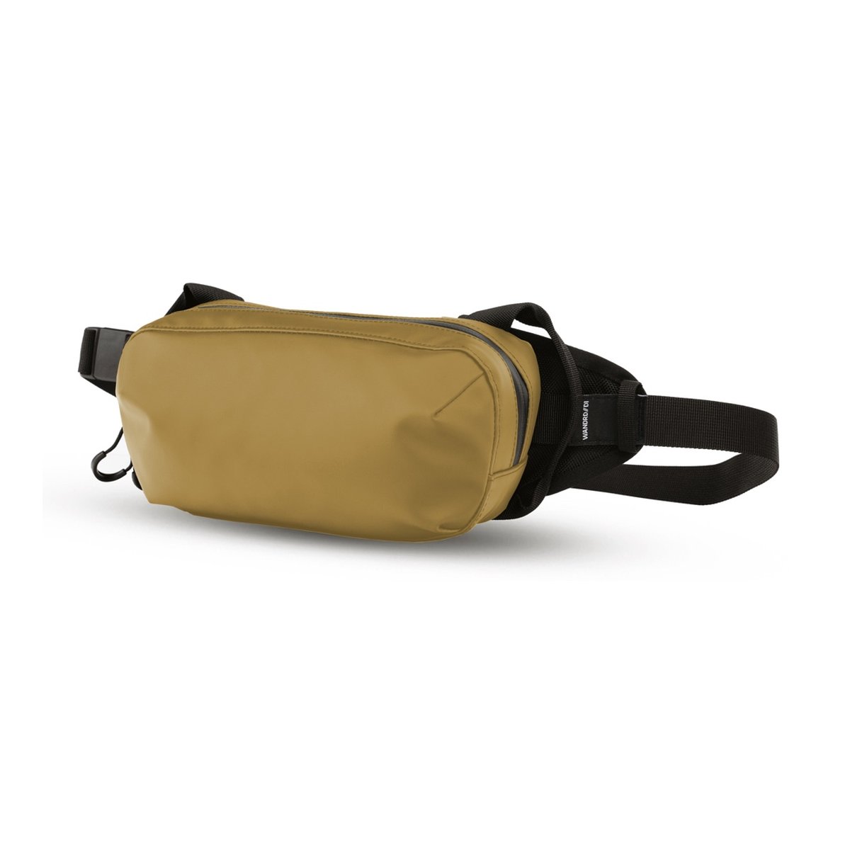 WANDRD D1 Fanny Pack Dallol Yellow V2 - Vollansicht: Olivgrüne Hüfttasche mit Gurt und Logo