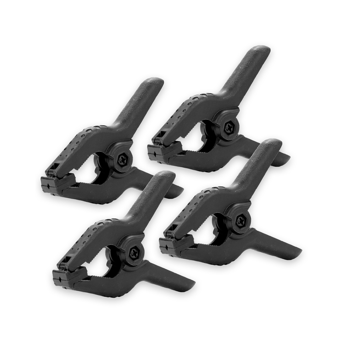 Caruba Hintergrundklemme M 4er Set Schwarz