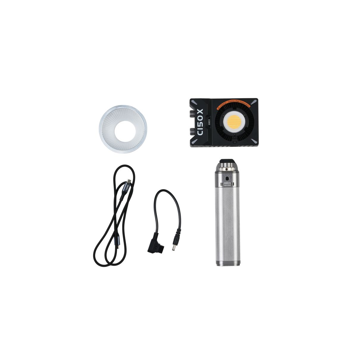 Sirui C150X Lite Mini LED Bicolor Dauerleuchte mit Reflektor Lieferumfang