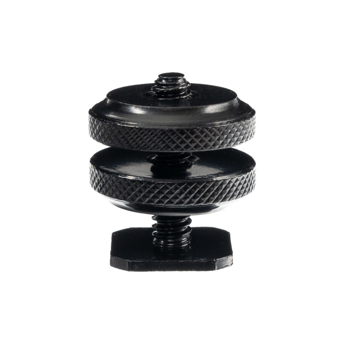 Caruba Blitzschuhadapter - Universal Blitzschuh - 1/4' Außengewinde (mit Distanzstück) schwarz