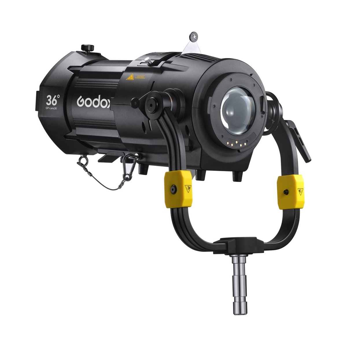 Godox GP36K Spotlight Attachment for KNOWLED MG1200Bi LED Light - Godox GP-Lens 36° Projektionsvorsatz, schräge Frontansicht