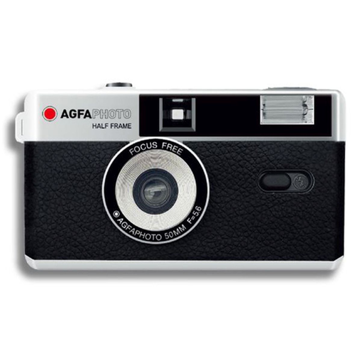AgfaPhoto Reusable Half Frame Photo Camera, black, analoge Kleinbildkamera 