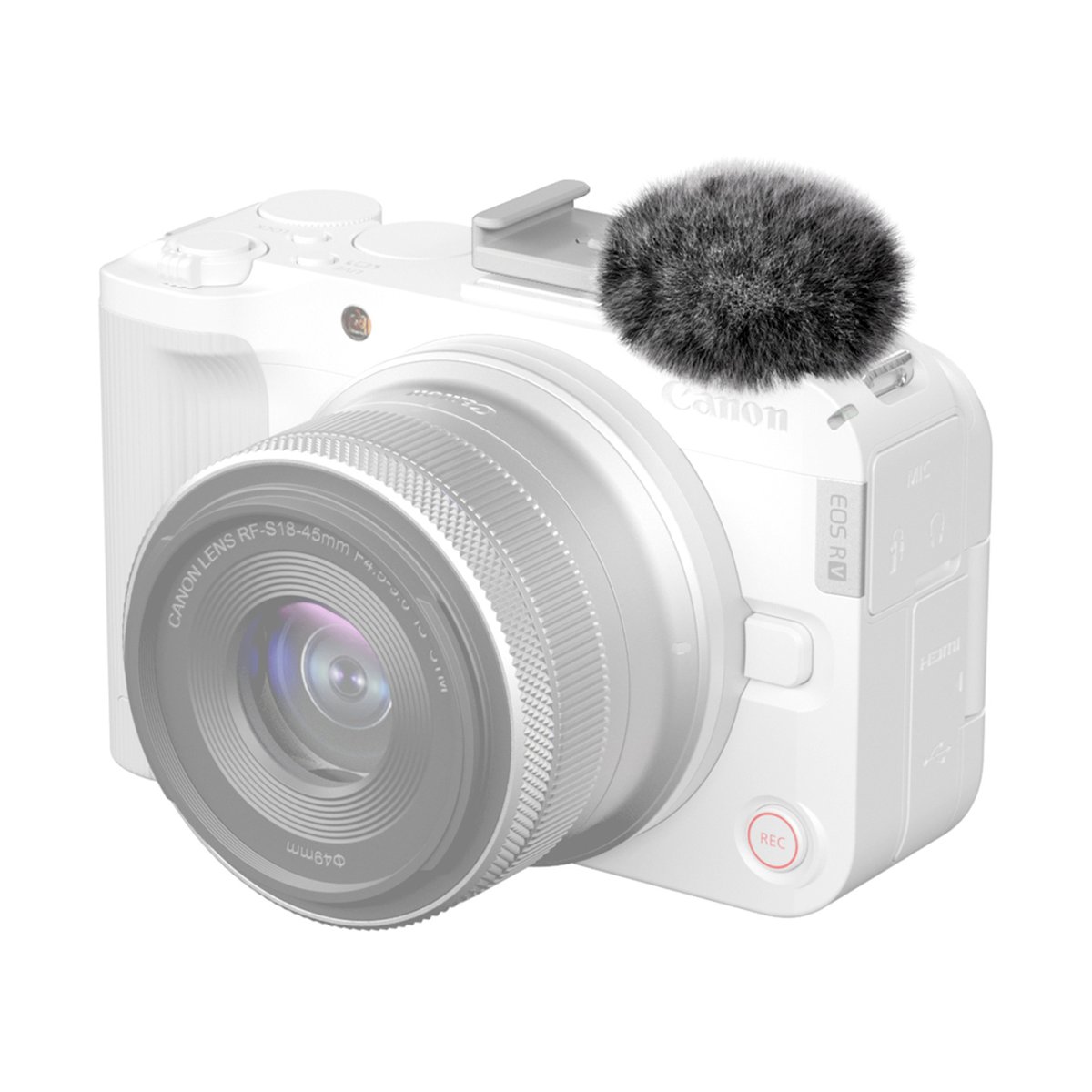 SmallRig 5434 Furry Windscreen Kit für Canon EOS R50 V (2 Stück)