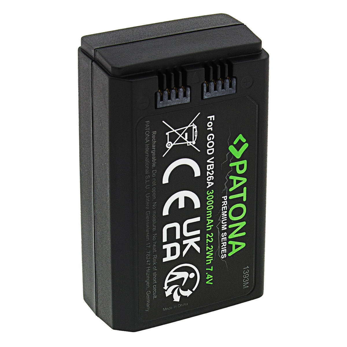 Patona Premium Akku Godox VB26 für Godox V1/V860III