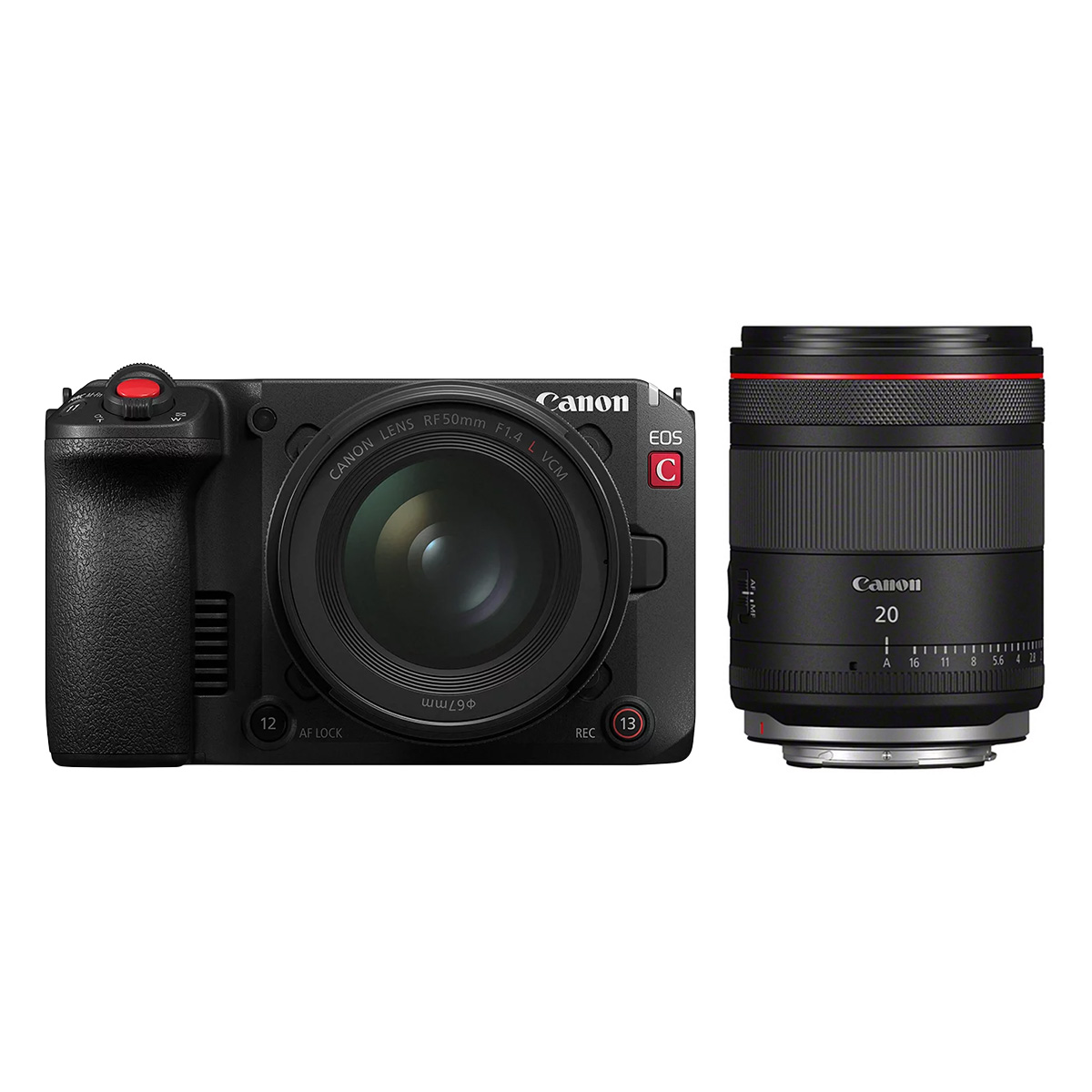 Canon EOS C50 + Canon 20 mm 1:1,4 RF L VCM