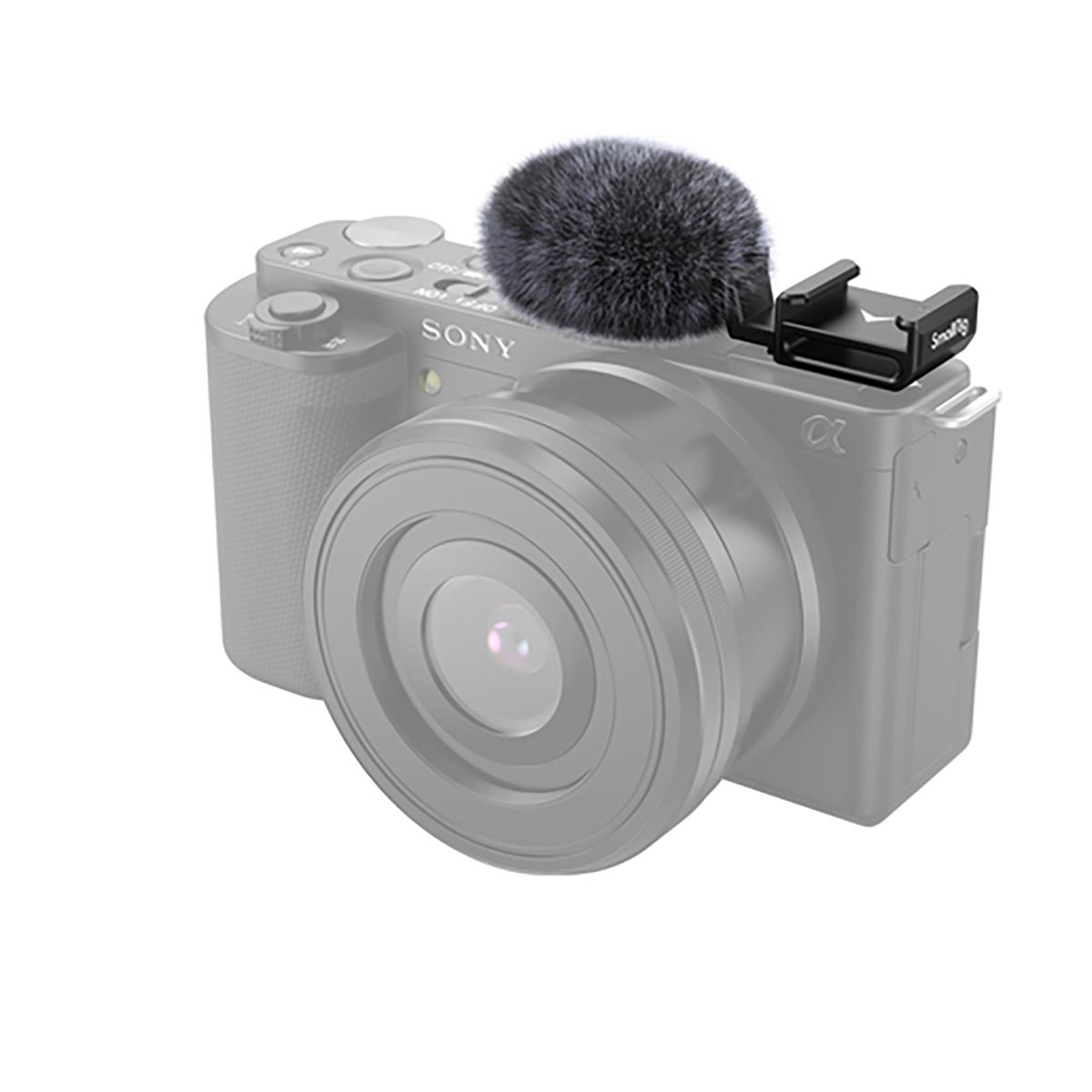 SmallRig 3526 Vlogger Kit Sony ZV-E10 Cold Shoe Adapter und Windschutz