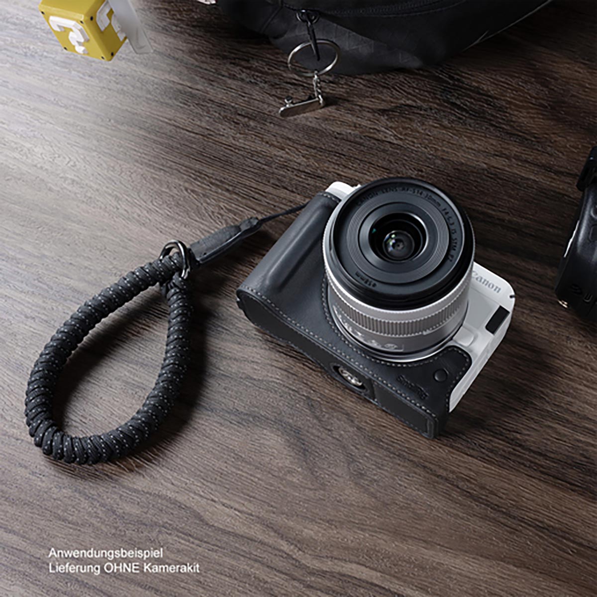 SmallRig 5433 Leder-Halbschalen-Kit Schwarz für Canon EOS R50 V