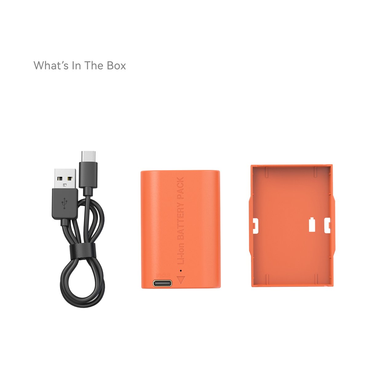 SmallRig 4968 LP-E6NH USB-C Rechargeable Camera Battery (Orange) - LIEFERUMFANG