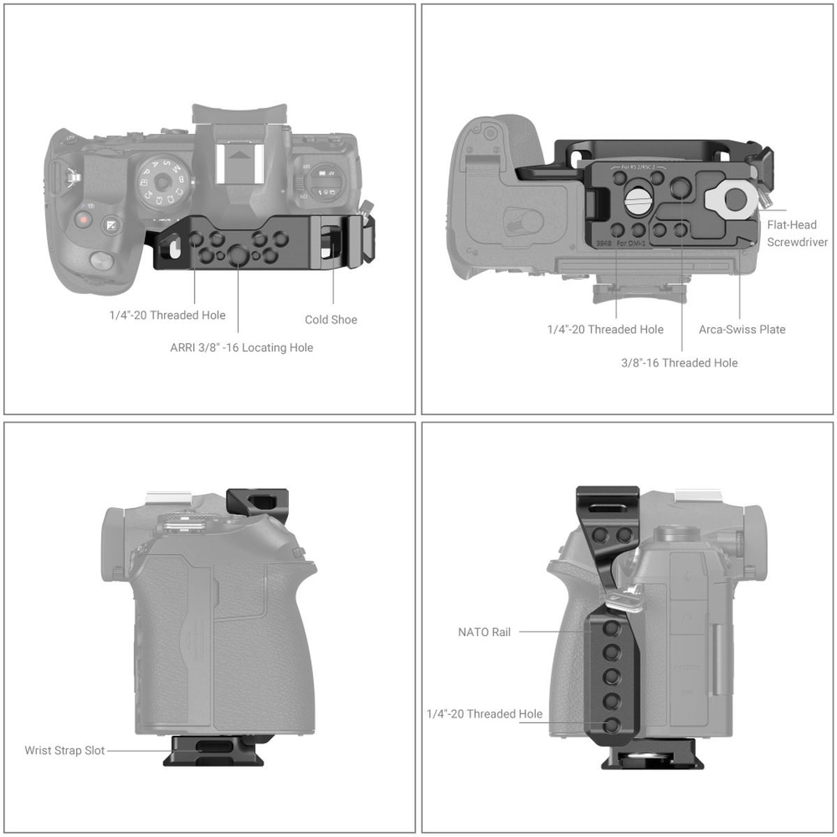 SmallRig 3948 Kameracage für OM System OM-1