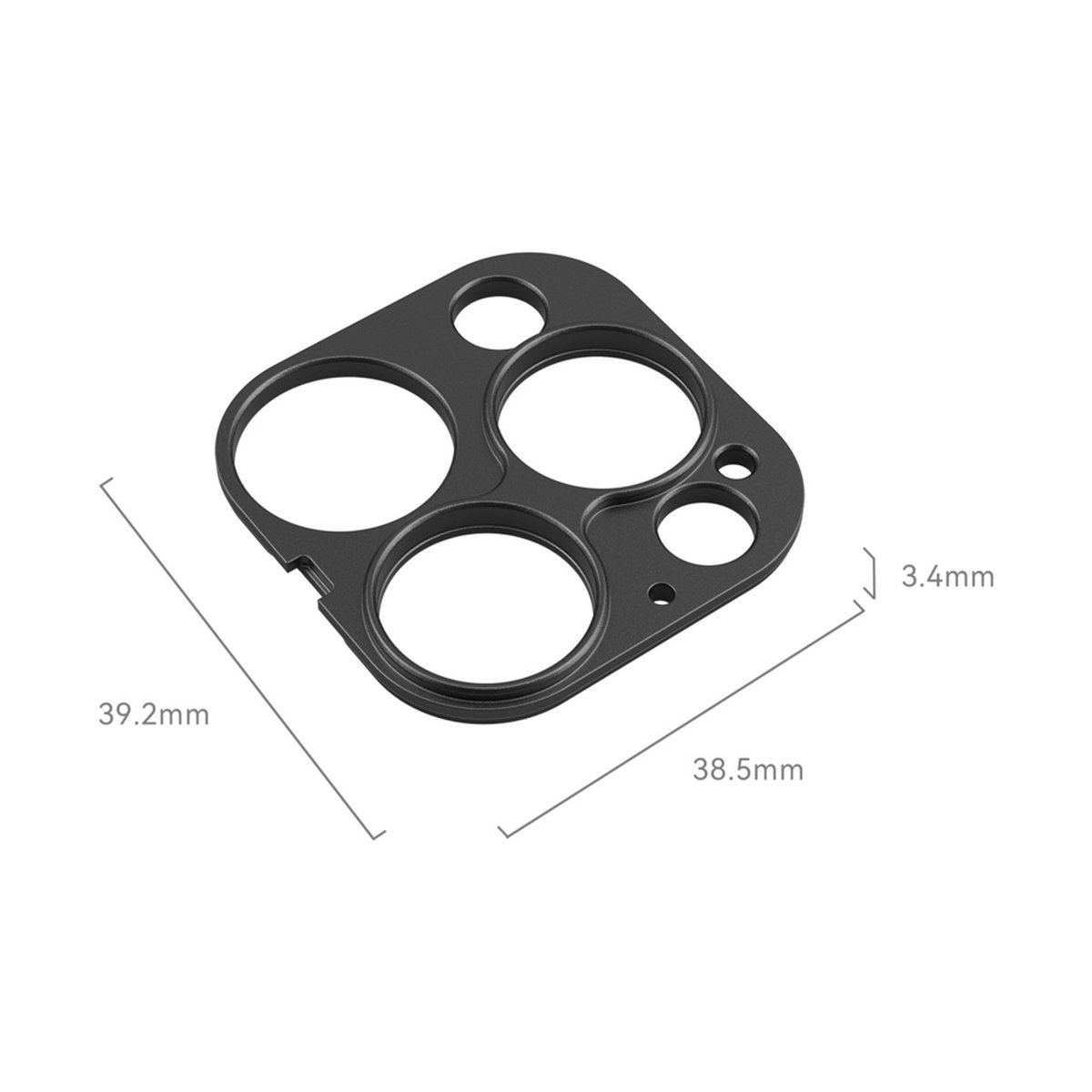 SmallRig 4394 Gewindelinse Rückenscheibe für iPhone 15 Pro Max/ 15 Pro Cage - Abmessungen des Kameraobjektivschutzes
