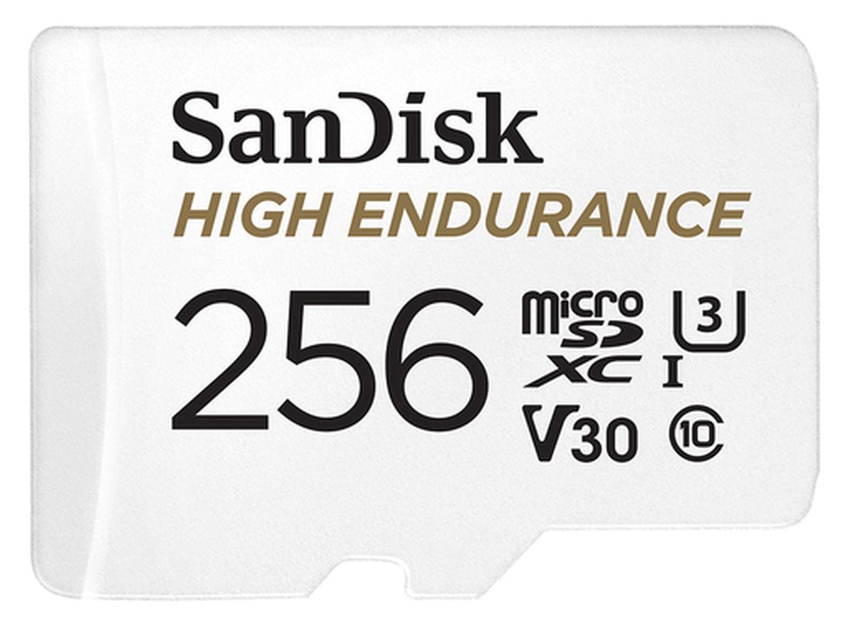 SanDisk High Endurance 256 GB microSDXC Karte mit SD-Adapter SanDisk High Endurance 256 GB microSDXC Karte mit SD-Adapter