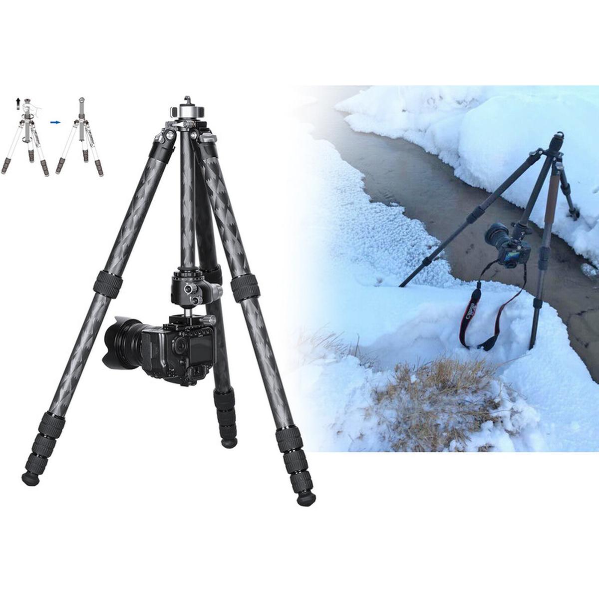 Leofoto Carbon-Dreibeinstativ LQ-365C+LH-47 Mr.Q Leofoto Carbon-Dreibeinstativ LQ-365C+LH-47 Mr.Q