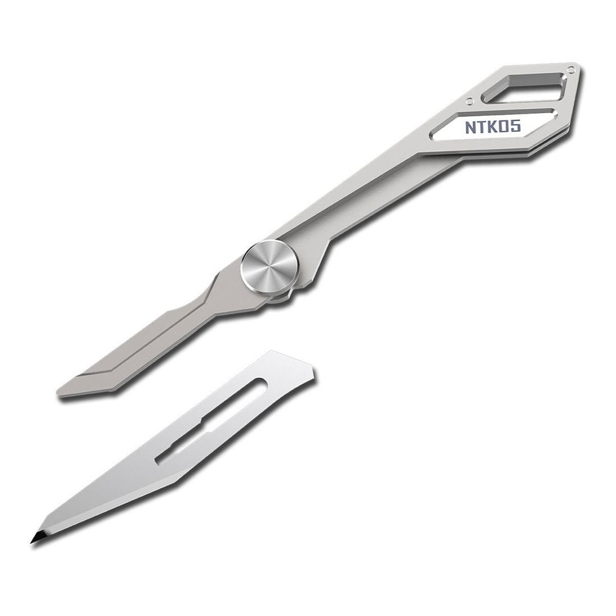 Nitecore NTK05 ultrawinziges Titanium Schlüsselanhänger-Messer