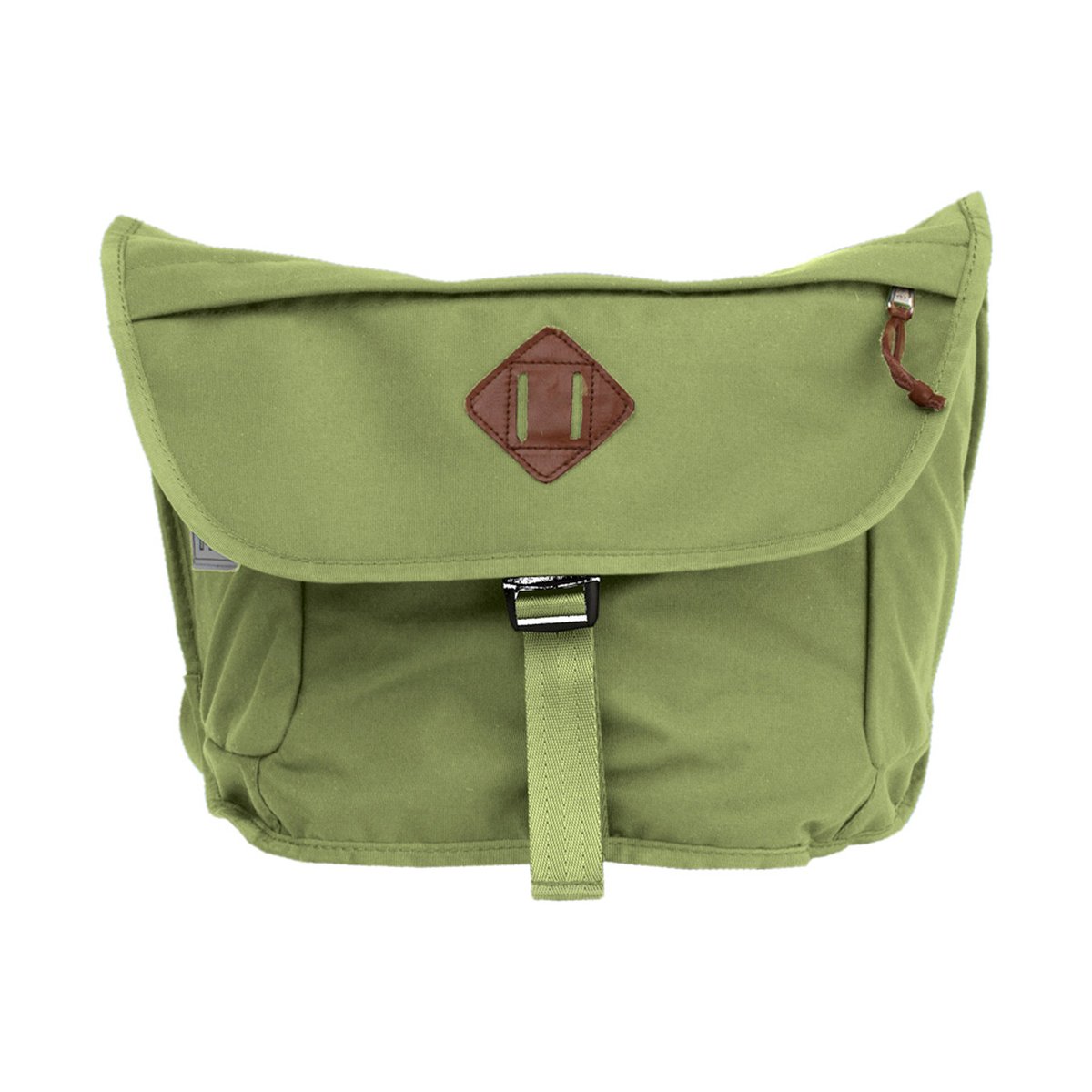 F-Stop Springfield - Olive - Frontansicht der grünen Umhängetasche mit Verschlussklappe und Schnalle. F-Stop Springfield - Olive - Frontansicht der grünen Umhängetasche mit Verschlussklappe und Schnalle.