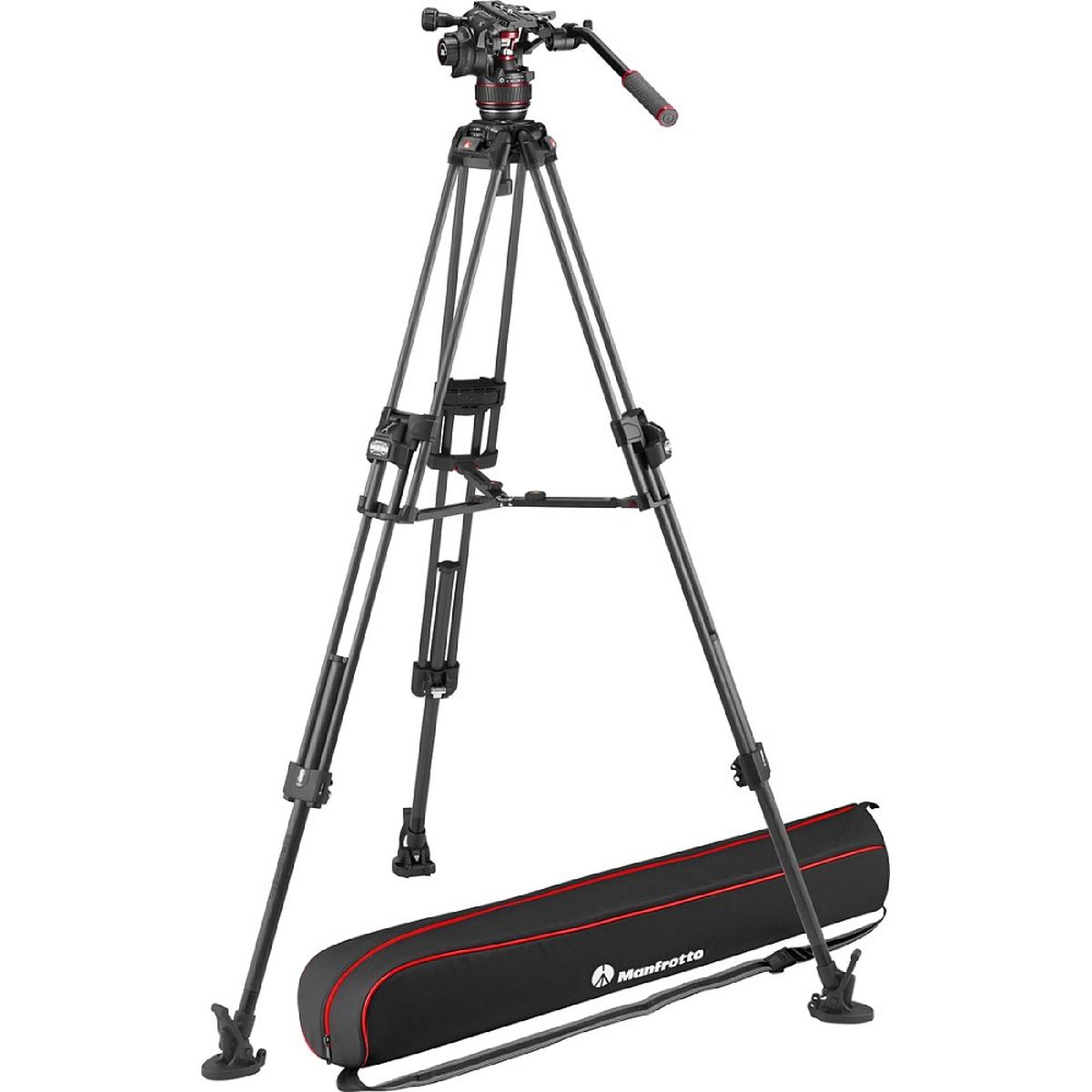 Manfrotto MVK608TWINFC Videokopf Nitrotech 608 mit Stativ 645 Fast Twin Carbon Manfrotto MVK608TWINFC Videokopf Nitrotech 608 mit Stativ 645 Fast Twin Carbon