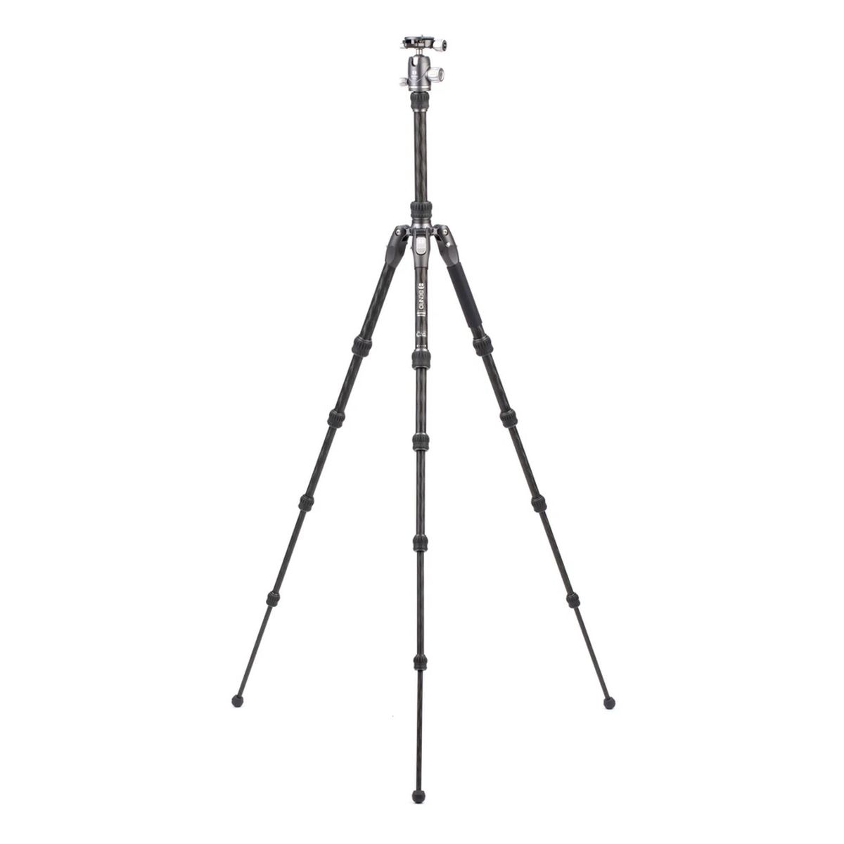 Benro Rhino Series Carbon Fibre FRHN05C + VX20 Stativkit Vorderansicht ausgeklappt