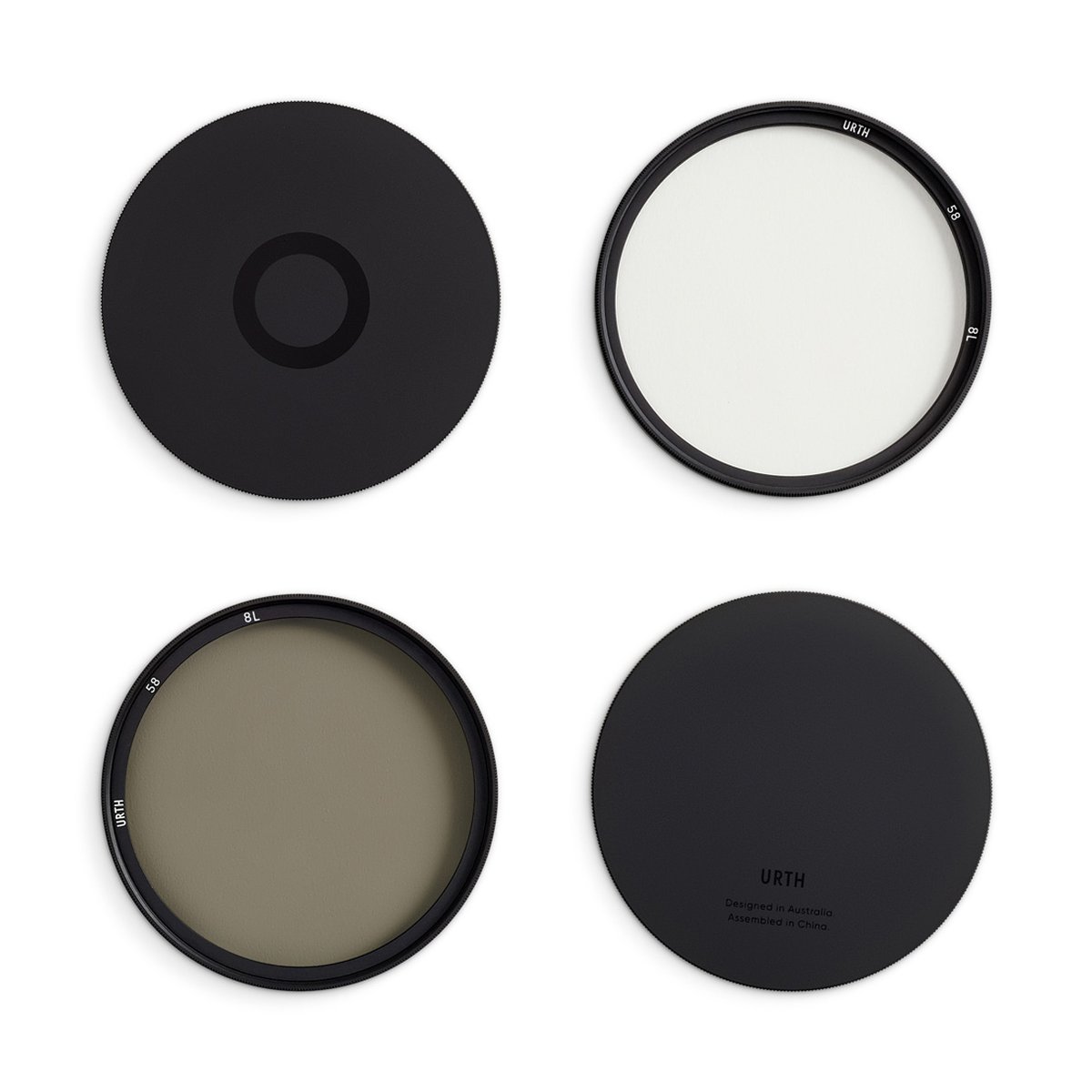 Urth 58mm UV + Circular Polarizing (CPL) Objektivfilter Kit - Lieferumfang: Zwei Urth Kamerafilter (klar, getönt) und zwei passende Schutzdeckel