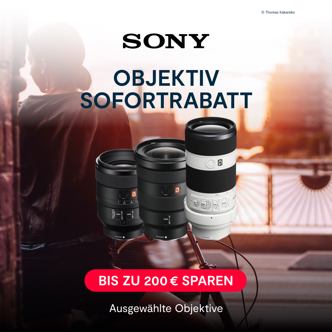 Sony G und G Master Objektive mit attraktivem Sofortrabatt für anspruchsvolle Foto- und Videoaufnahmen