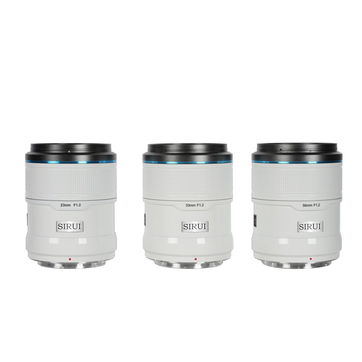 Sirui 23 mm + 33 mm + 56 mm 1:1,2 Sniper AF Kit Fuji X-Mount Weiß Keramik