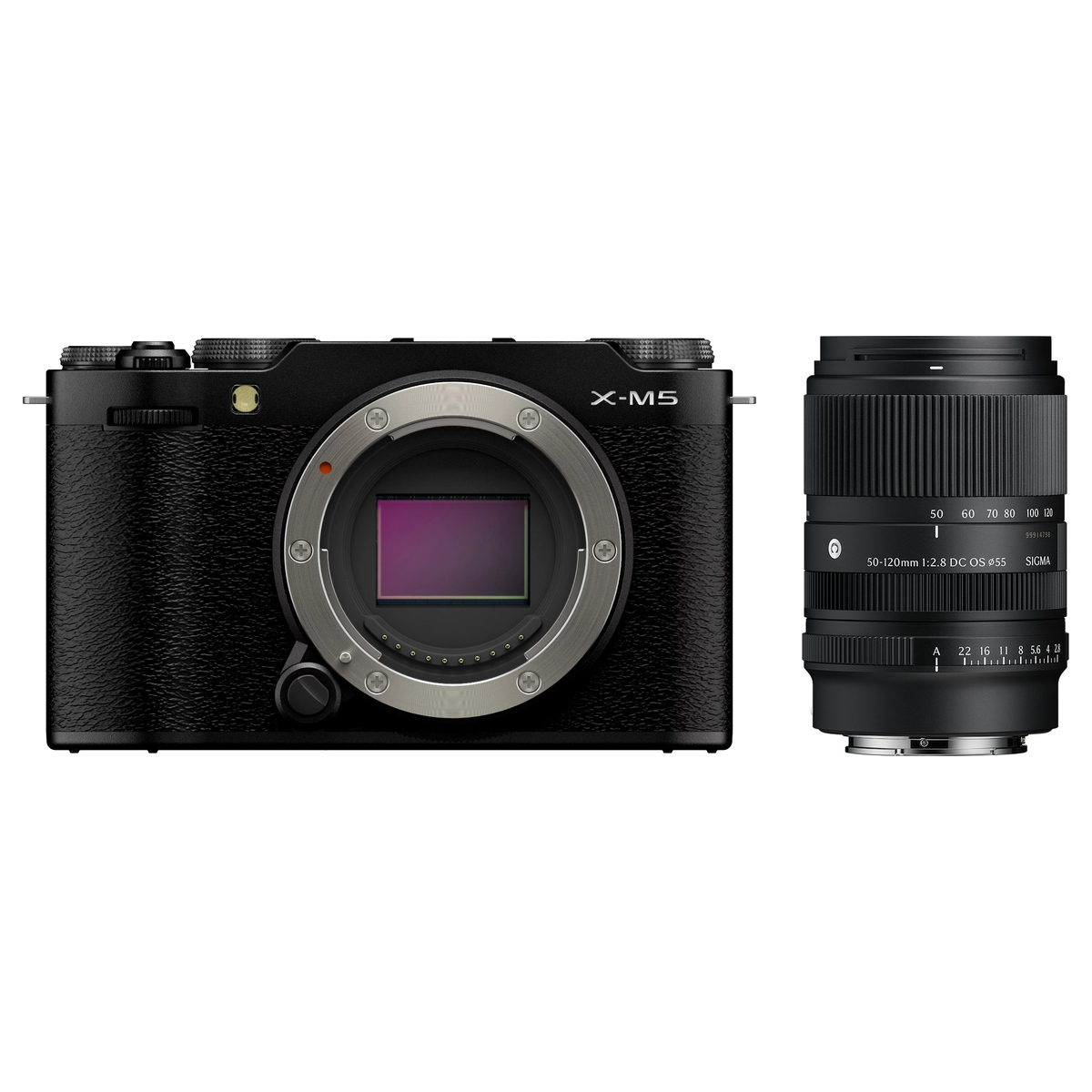 Fujifilm X-M5 Schwarz + Sigma 50-120 mm 1:2,8 DC OS (C) Fuji X