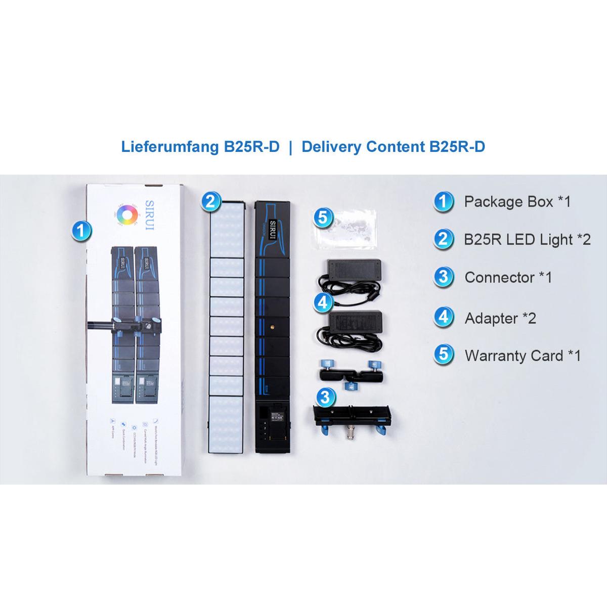 SIRUI Dragon B25R biegbares RGB LED-Panel 25W for Foto + Video