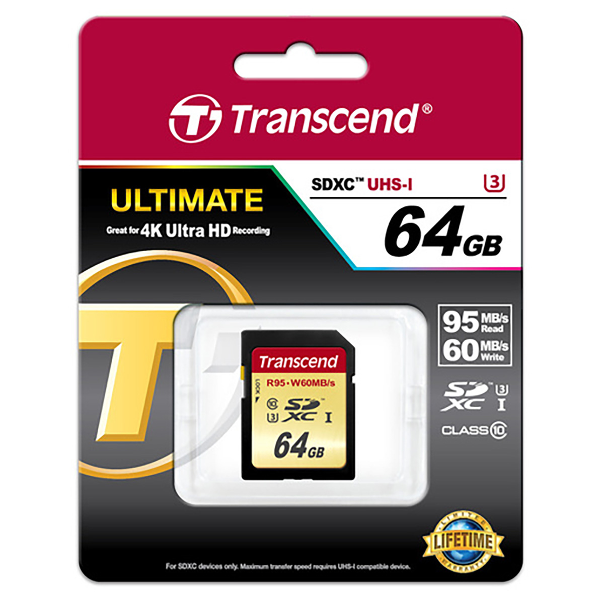 Transcend 64 GB SDXC Class10 UHS-1 U3