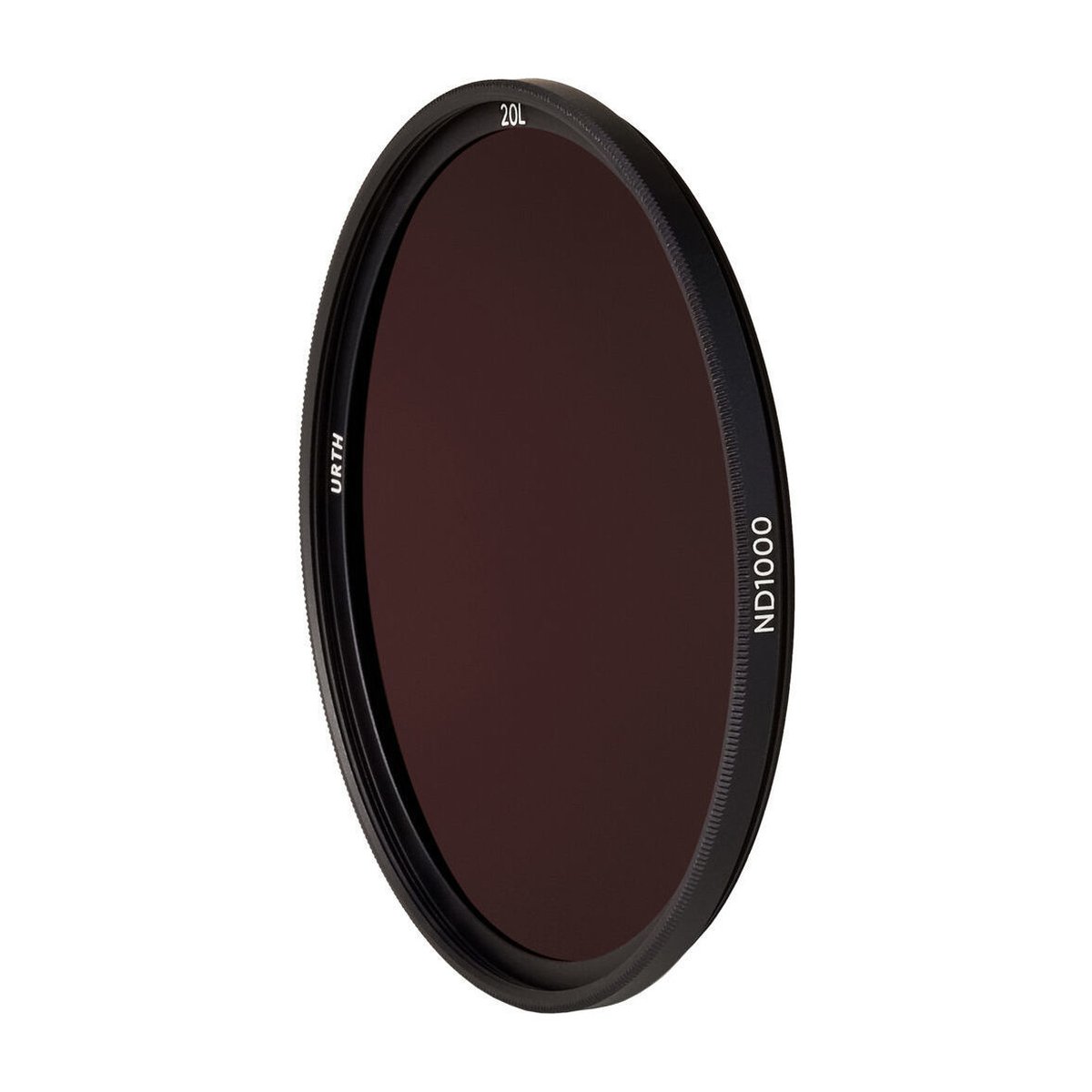 Urth 39mm Magnetic ND1000 (Plus+) - Frontansicht: Urth ND1000 Neutraldichtefilter mit dunkelbraunem Glas