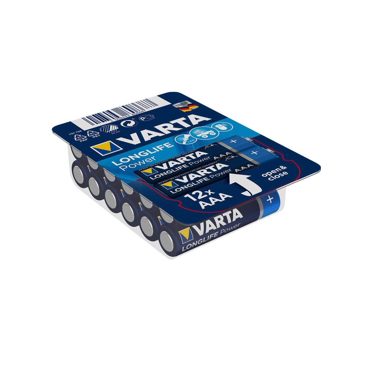 Varta Longlife Power Micro AAA 12er Batterie