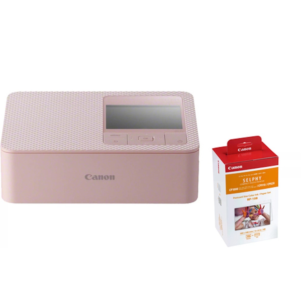 Canon Kit Selphy CP1500 Pink + Papier und Farbband 10x15