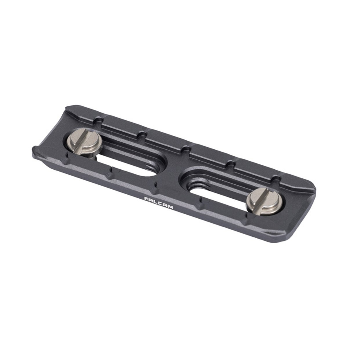 Falcam F22 Five-position Quick Release Plate 2538 - Schräge Ansicht der FALCAM Schnellwechselplatte.