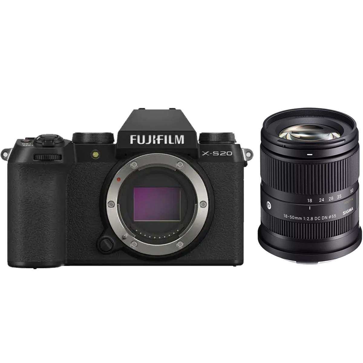 Fujifilm X-S20 Gehäuse + Sigma 18-50 mm 1:2,8 DC DN Contemporary Fuji X
