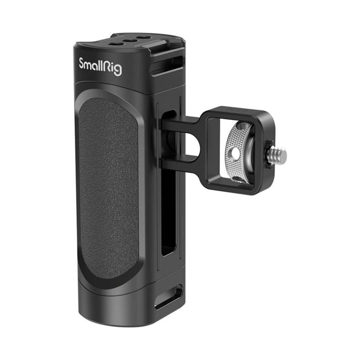 SmallRig 2772 leichter Seitengriff für Smartphone - SmallRig Seitenhandgriff für Kamera-Rig, perspektivische Ansicht mit Befestigungsarm