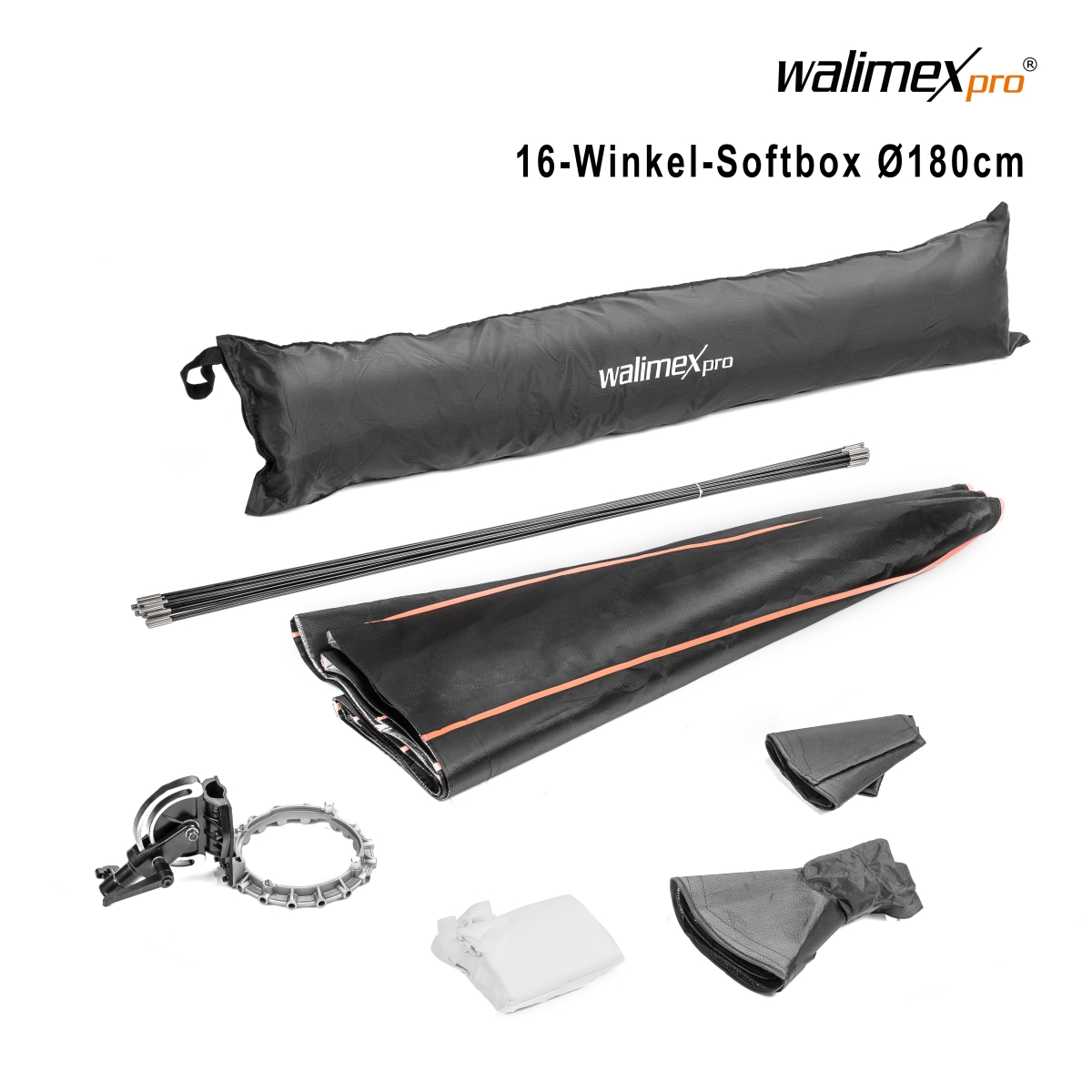 Walimex 16-Winkel-Softbox Ø 180 cm für Walimex pro & K 