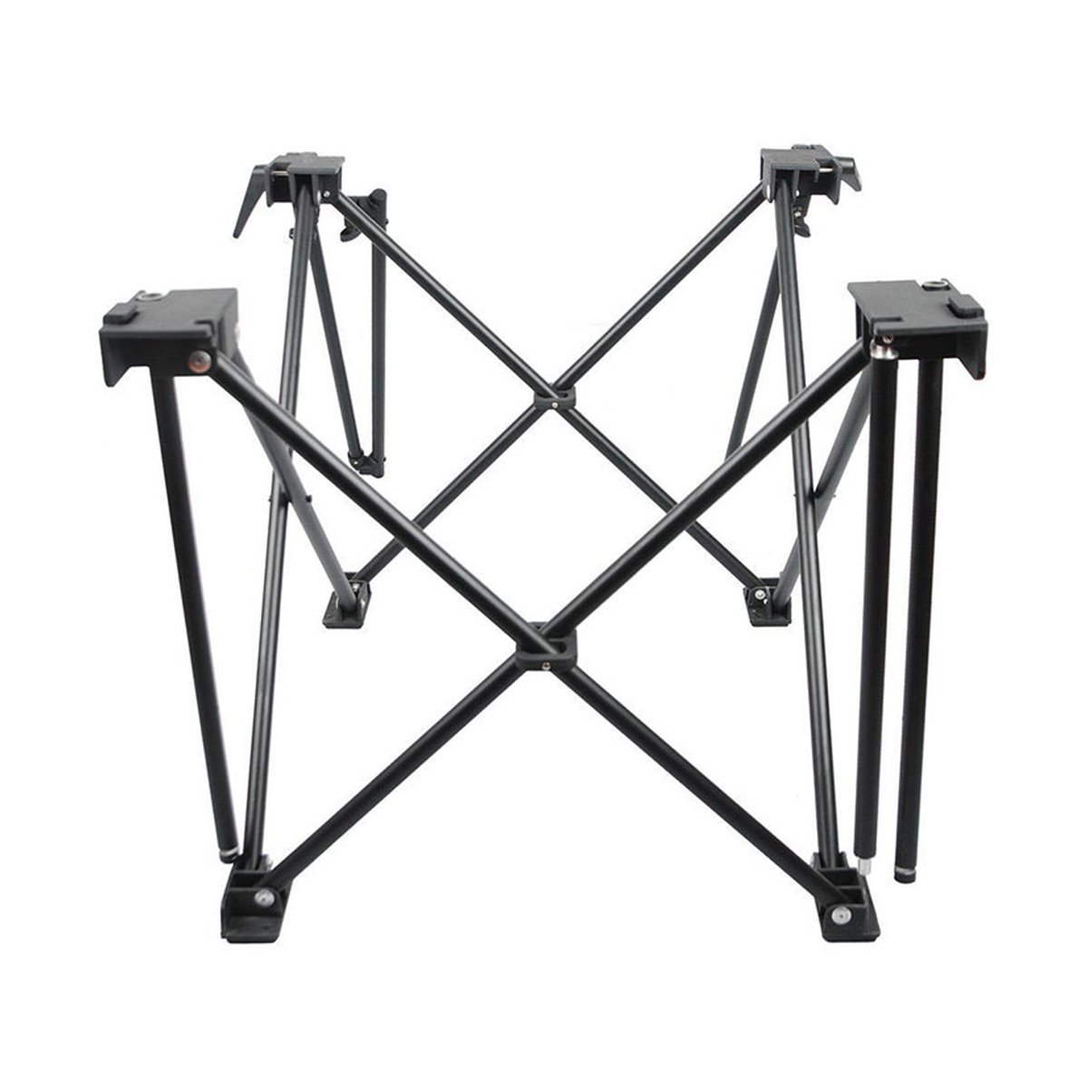 Godox Zusammenklappbarer Aufnahmetisch 60x130cm - Ansicht des aufgebauten Faltgestells