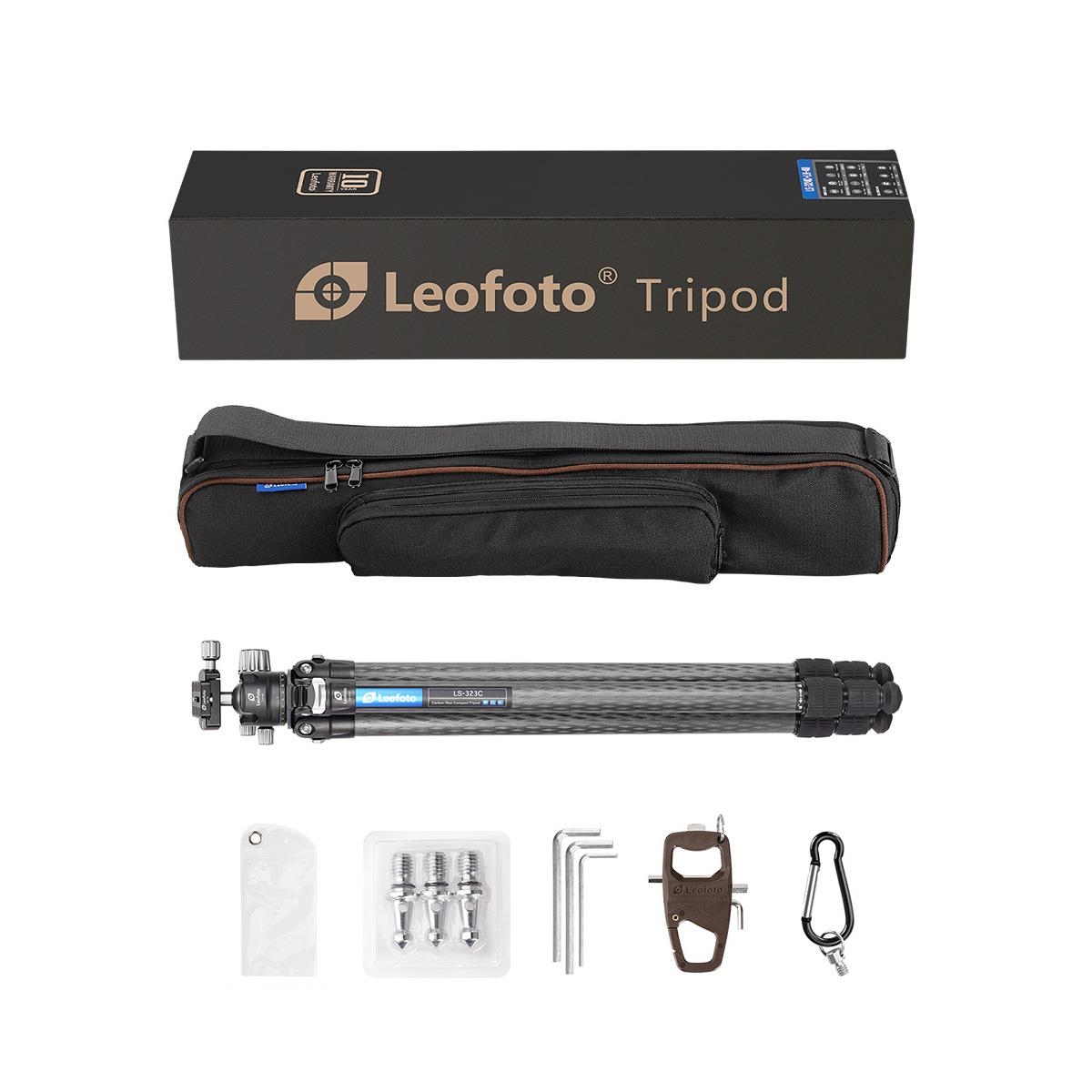 Leofoto Carbon-Dreibeinstativ LS-323C Ranger + Ballhead LH-40