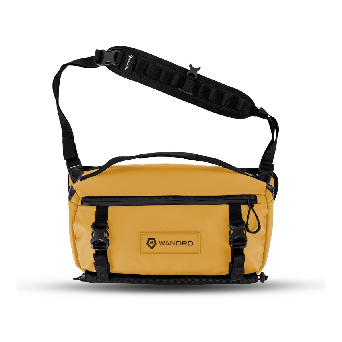 WANDRD ROGUE Sling 9L Dallol Yellow - Frontansicht einer gelben WANDRD Umhängetasche mit Schultergurt WANDRD ROGUE Sling 9L Dallol Yellow - Frontansicht einer gelben WANDRD Umhängetasche mit Schultergurt