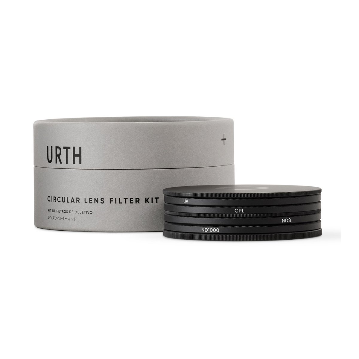 Urth 82mm UV, Circular Polarizing (CPL), ND8, ND1000 Objektivfilter Kit (Plus+) - Lieferumfang: Urth Circular Lens Filter Kit mit Box und vier Objektivfiltern (UV, CPL, ND8, ND1000).