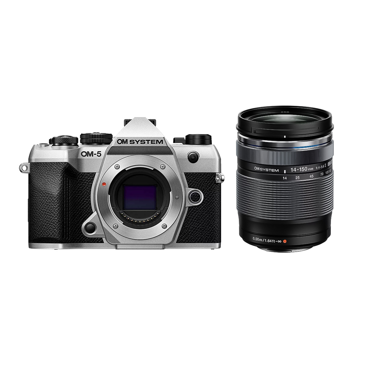 OM System OM-5 II Silber + OM System M.Zuiko ED 14-150 mm 1:4,0-5,6 II Schwarz