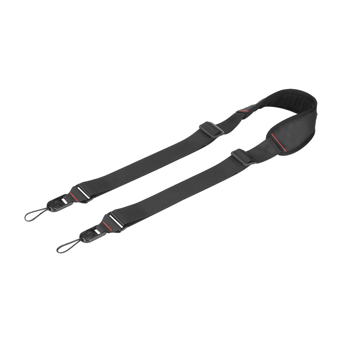 SmallRig 2428 Camera Shoulder Strap - Gesamtansicht des schwarzen Kameragurtes